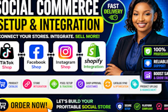 setup tiktok shop facebook shop instagram shop and social commerce