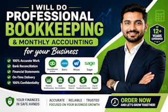 do professional bookkeeping and monthly accounting for your business
