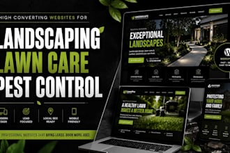landscaping landscaper site lawn care pest control and exterminator websites