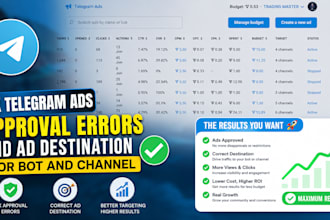 fix telegram ads issues, fix destination ad, fix all ads error for forex channel