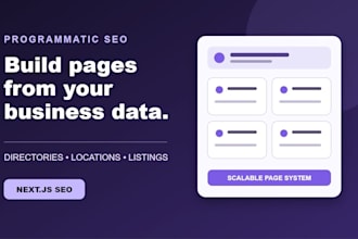 build programmatic SEO directory and location pages with nextjs