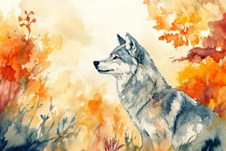 illustrate anything in watercolor style