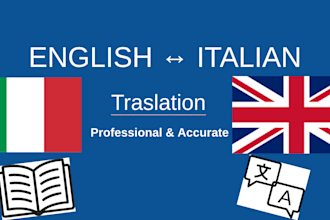 translate english to italian and italian to english