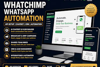 set up whatchimp whatsapp business API, ai chatbot and automation