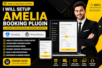 install amelia plugin and create wordpress appointment booking website