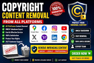 remove copyright infringing content from platforms