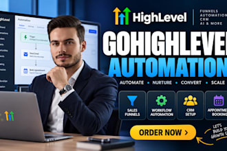 build gohighlevel automation workflow and ghl website