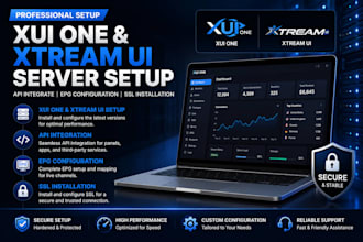 setup latest xui one, xtream ui server, api integrate, epg, and SSL installation
