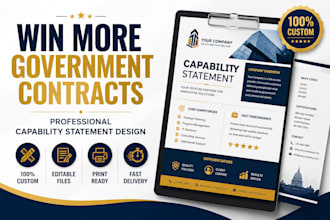 design a professional capability statement for government contracts