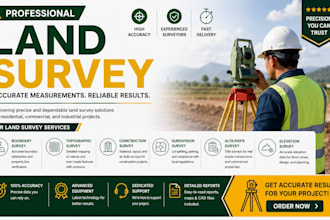 deliver accurate land survey, topographic survey, and property mapping service