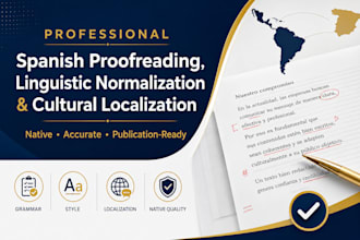 proofread, edit and localize your spanish text