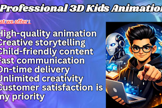 create 3d kids animation videos animation for kids animation