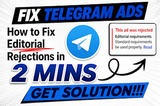 telegram ads approval, fix ad destination, setup profitable telegram ads