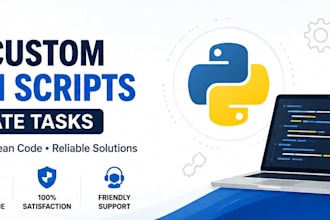 write custom python scripts and automate tasks