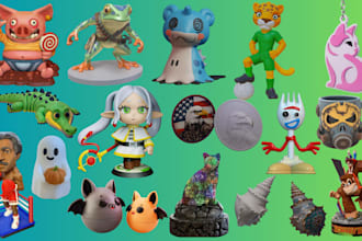 create multicolor 3d print models 3mf toys figurine split parts bambu ams prusa