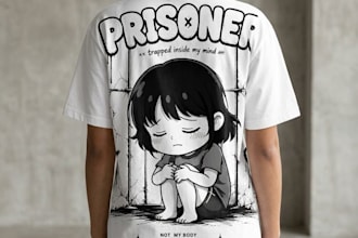 design custom cartoon, streetwear for your clothing brand