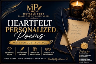 write a heartfelt personalized poem for any occasion