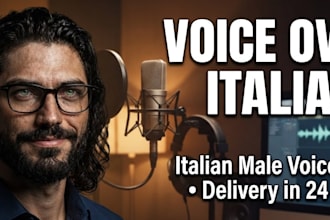record a professional italian male voice over for your video