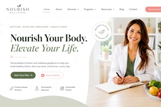 build wix dietitian website nutrition consultant website health coach website