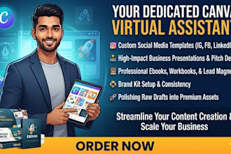 be your professional canva virtual assistant for creative brand design