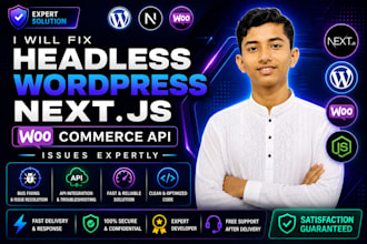 fix headless wordpress, nextjs errors and woocommerce API issues