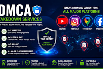 report to remove negative content from insta,fb,yt,google map