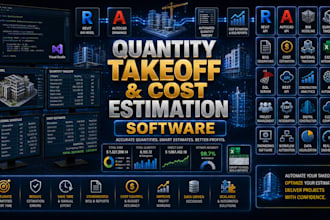 build quantity takeoff cost estimation, bim automation, revit autocad software