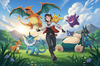 draw your fakemon or pokemon  art illustration