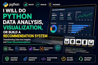 do python data analysis, visualization, or build a recommendation system