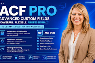 develop custom fields using acf pro in wordpress