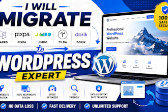 migrate carrd pixpa jimdo tilda dorik website to wordpress expert