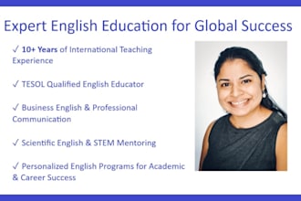 offer lessons in english for stem and business purposes