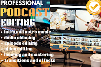 edit, mix and master your podcast, audio content into professional episode