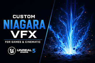create custom unreal engine 5 niagara vfx for games and cinematics