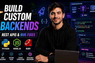 build backend apis in python, nodejs or ruby
