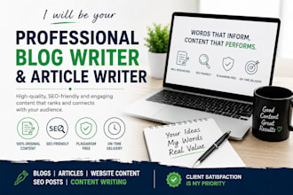 write SEO friendly blog posts and articles