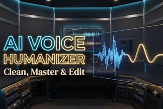 edit, master, and humanize your ai voiceover or clone voice