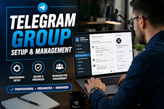 setup, manage telegram peptide group telegram promotion