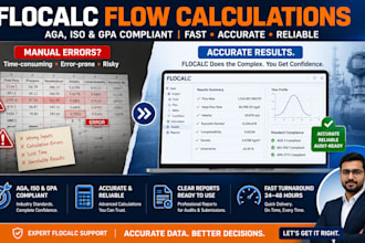 do flow calculations and data validation using kelton flocalc