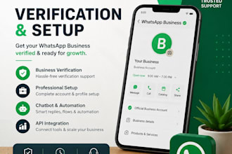 help you with whatsapp business verification and setup