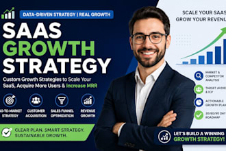 create a saas growth strategy and marketing plan to scale your startup