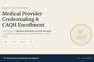 do medical provider credentialing and caqh enrollment
