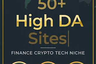 provide high da finance, crypto  tech guest posts with do follow backlinks