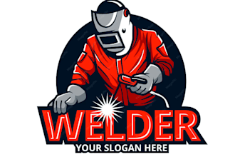 create professional handyman, plumbing welder logo