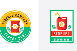 design a modern logo for petrol pump oill energy