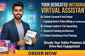 be your instagram virtual assistant expert for content creation and management
