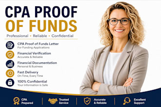 do cpaverified and notarized proof of fund documentation for funding application