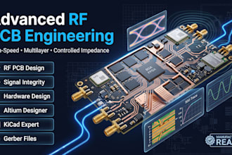 design high speed pcb, rf pcb, multilayer pcb, and signal integrity layout
