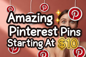 design high quality custom pinterest pins, idea pins