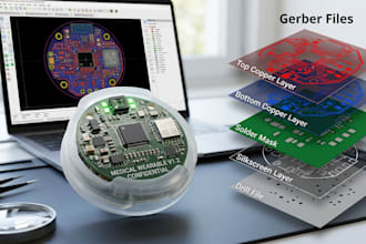 design compact wearable pcb, medical pcb and gerber files
